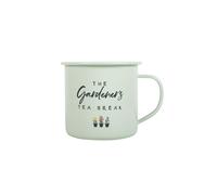 KDMD Gardener's Tea Break Enamel Mug in Grey KDMD Grey