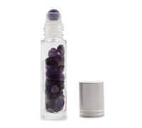 KDMD Gemstone Essential Oil Roller Bottle - Amethyst - Silver Cap in Navy KDMD Navy