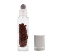 KDMD Gemstone Essential Oil Roller Bottle - Red Jasper - Silver Cap