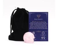 KDMD Gemstone Small Skull - Rose Quartz in Pink KDMD Pink