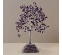 KDMD Gemstone Tree with Organite Base - 320 Stone - Amethyst in Blue KDMD Blue