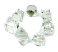 KDMD Geometric Seven Piece Crystal Set in White KDMD White