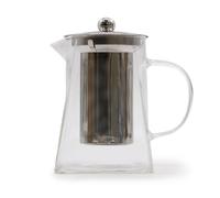 KDMD Glass Infuser Teapot - Tower Shape - 750ml in White KDMD White