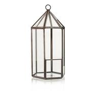 KDMD Glass Terrarium - Lantern Shape in Brown KDMD Brown