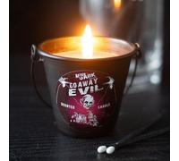 KDMD Go Away Evil Candle Bucket in Black KDMD Black