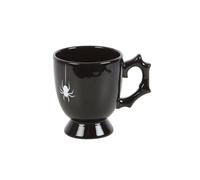 KDMD Gothic Black Spider Teacup - 400ml, Elegant Dark Tea Mug KDMD Black
