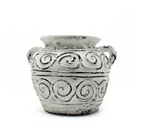 KDMD Gr lay Plant Pot With Handles - Cream 15cm KDMD Cream
