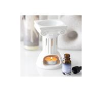 KDMD Gr olumn Oil Burner & Wax Warmer in White KDMD White