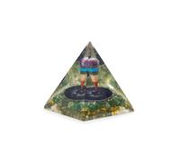 KDMD Green Aventurine Orgone Pyramid with Pendulum 7x6cm | Size: 7x6 cm KDMD Green 7x6 cm
