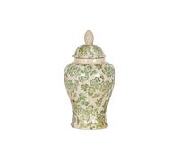 KDMD Green Clover Ceramic Ginger Jar - Elegant Classic Storage & Decor in Cream KDMD Cream