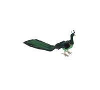 KDMD Green Long Tail Peacock with Faux Fur 66cm KDMD Green