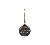 KDMD Grey Metallic Honeycomb Bauble - Luxury Festive Ornament KDMD Grey