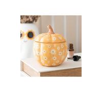 KDMD Groovy Floral Pumpkin Oil Burner in Yellow KDMD Yellow