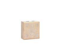 KDMD Hamsa Whitewash Small Square Box 10x10x4.2cm for Jewelry & Keepsake in Beige | Size: 10x10x4.2 cm KDMD Beige 10x10x4.2 cm