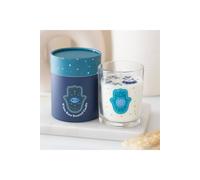 KDMD Hand of Hamsa White Rose Candle with Crystals-Spiritual Sanctuary Gift KDMD White