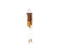 KDMD Handcrafted Bamboo Windchime with 6 Medium Tubes - Natural Finish in Brown KDMD Brown