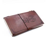 KDMD Handmade Leather Journal - Be the Change - Brown (80 pages) KDMD Brown
