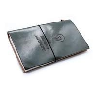 KDMD Handmade Leather Journal - Good Ideas & Other Dreams - Grey (80 pages) KDMD Grey