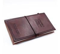 KDMD Handmade Leather Journal - Our Family Adventure Book - Brown (80 pages) KDMD Brown