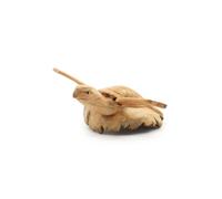 KDMD Handmade Parasite Wood Rising Sea Turtle - Coastal Wooden Ornament in Brown KDMD Brown