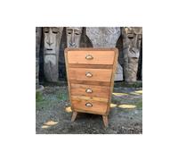 KDMD Handmade Teak 4 Drawer Storage Chest from Bali in Brown KDMD Brown
