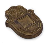 KDMD Healing Incense Plate - Antique Stone Effect in Brown KDMD Brown