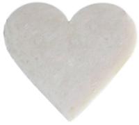 KDMD Heart Guest Soap - Coconut - (Set of 10) in White