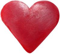 KDMD Heart Guest Soap - Raspberry - (Set of 10) in Red KDMD Red