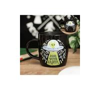 KDMD Heat Change UFO Mug - Green Alien & “Done With Earth" Design, 350ml in Black KDMD Black