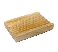 KDMD Hemu Wood Soap Dish - Groovy in Brown KDMD Brown