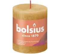 KDMD Honeycomb Bolsius Rustic Shine Pillar Candle 80mm x 68mm 2 Pack in Yellow KDMD Yellow