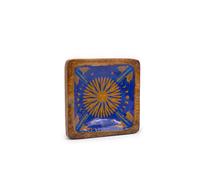 KDMD Hop Hare Big Enameled Square Trinket Tray - The Sun in Blue KDMD Blue