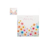 KDMD I Love You Mum Flower Coaster 4 Pack KDMD Multicolor