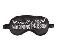 KDMD I'm Not a Morning Person Satin Sleep Mask in Black KDMD Black One Size