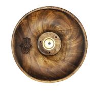 KDMD Incense Stick & Cone Burner Disc - Hamsa in Brown KDMD Brown