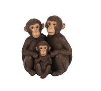 KDMD Just The Tree Of Us Monkey Family Ornament in Chocolate KDMD Chocolate
