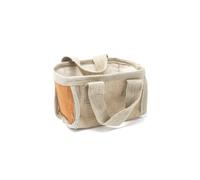 KDMD Jute & Cotton Mini Shopping Basket - 16x10x12cm in Orange | Size: 16 x 10 x 12 cm KDMD Orange 16 x 10 x 12 cm