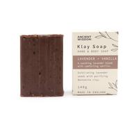 Natural Vegan-Friendly Klay Soaps | UK Made with Shea Butter, Kaolin Clay & Essential Oils Scented Soap Bars - Citrus, Lavender, Sandalwood | Exfoliating & Moisturizing (Lavender & Vanilla)