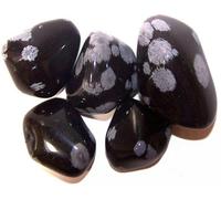 KDMD L Tumble Stones - Obsidian Snowflake - (Set of 24) in Black KDMD Black