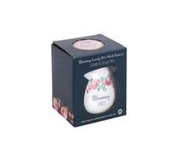KDMD Large Blooming Lovely Wax Melt Burner Gift Set in White KDMD White