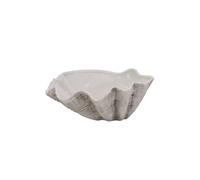 KDMD Large Ceramic Adele Shell Bowl - Coastal Decor & Versatile Use in White KDMD White