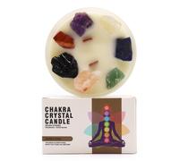 KDMD Large Chakra Crystal Candles - Seven Charkra in Brown KDMD Brown