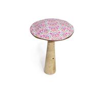 KDMD Large Floral Wooden Mushroom Decor - Vibrant & Elegant Accent Piece KDMD Multicolor