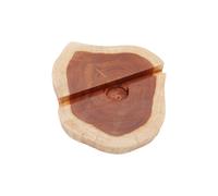 KDMD Large Gamal Wood Phone Holder - Natural in Maroon KDMD Maroon