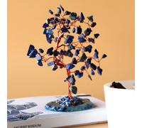 KDMD Large Gemstone Tree - Sodalite on Blue Agate Base (100 stones) KDMD Blue