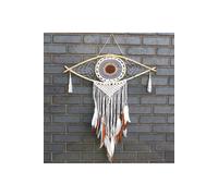 KDMD Large Macrame Evil Eye Dream Catcher - Protection & Decor in Brown KDMD Brown