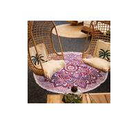 KDMD Large Pink & Purple Mandala Wall Art - 180cm Boho Decor | Size: Medium KDMD Pink Medium