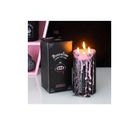 KDMD Large Pink Vampire Tears Pillar Candle in Black KDMD Black