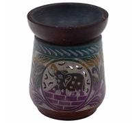 KDMD Large Soapstone Oil Burner 13x10cm - Elephant - Five Colours | Size: 13x10 cm KDMD Multicolor 13x10 cm