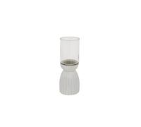 KDMD Large White Carved Hurricane Lantern - Elegant Decorative Lighting KDMD White